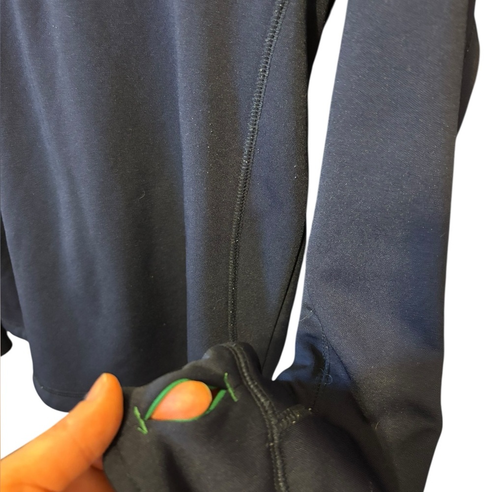 Notre Dame Colosseum Women's Hooded Dark Blue/Green 1/4 Zip Size Large - Picture 3 of 5